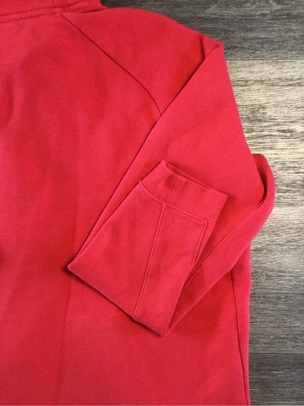 Nike Red Full-Zip Hoodie with Hood